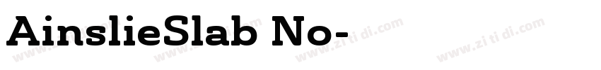 AinslieSlab No字体转换